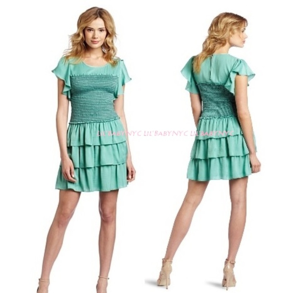 BCBG Ruffle Sleeve Dress NWT Size XXS